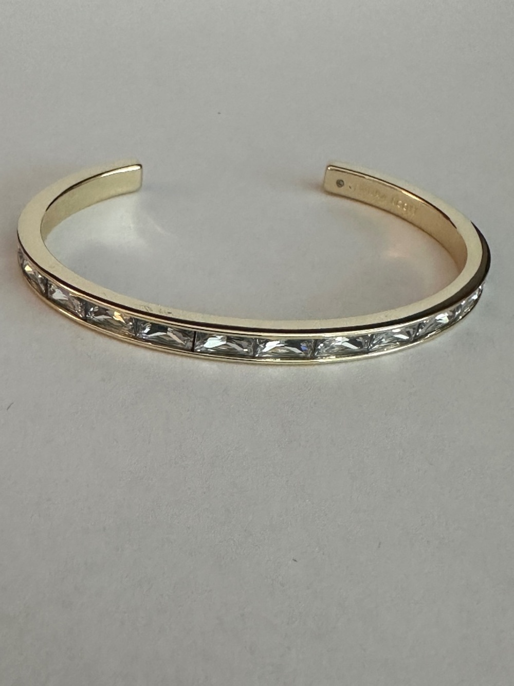 Kendra Scott Jack Crystal Cuff Bracelet Gold Tone Clear Crystal